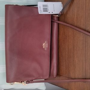 Coach Leather Flap Crossbody Bag